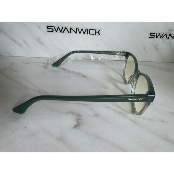 Swanwick Day Cat Eye Glasses (regular fit)  Blue Light Blocking Teal Ref 1016 - Picture 5 of 10